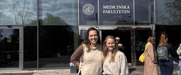 Louise and Sarah at Lund
